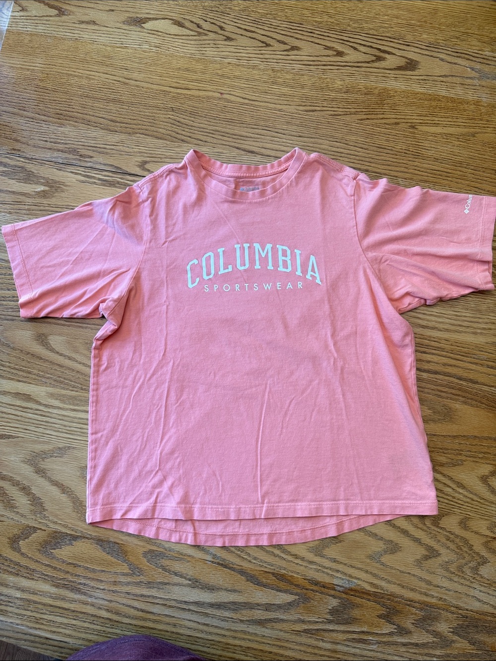 Columbia Coral Colored Short-Sleeve Logo Tee